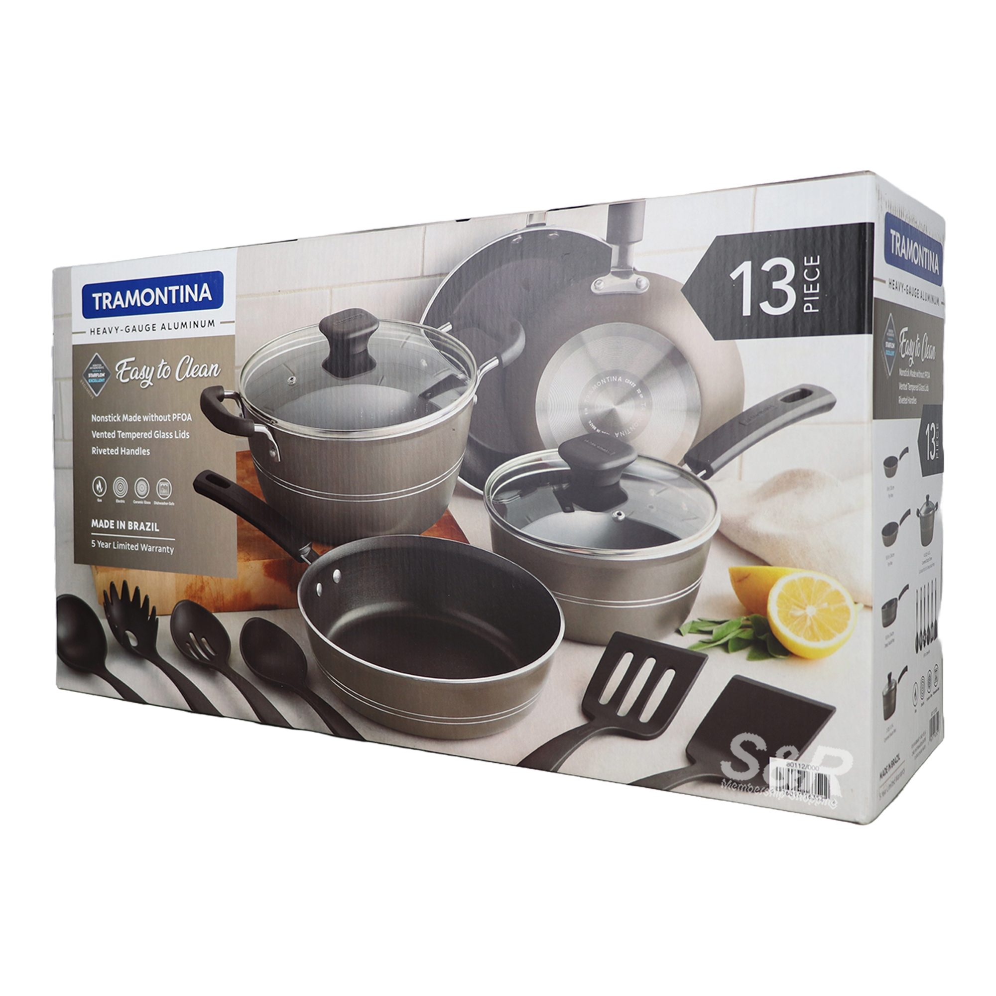 Tramontina Aluminum Non Stick Cookware 13pcs Tramontina Aluminum Non Stick Cookware 13pcs